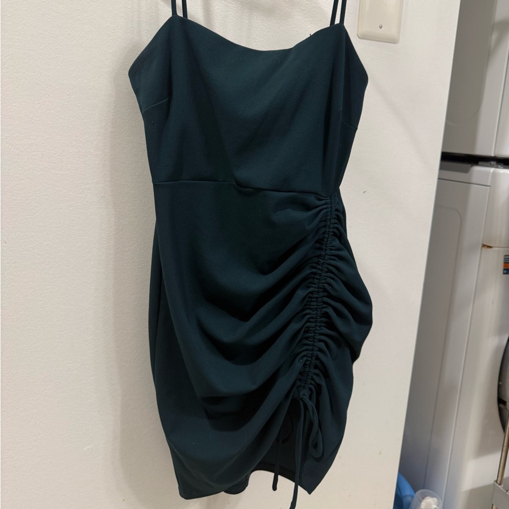 Green Windsor mini dress